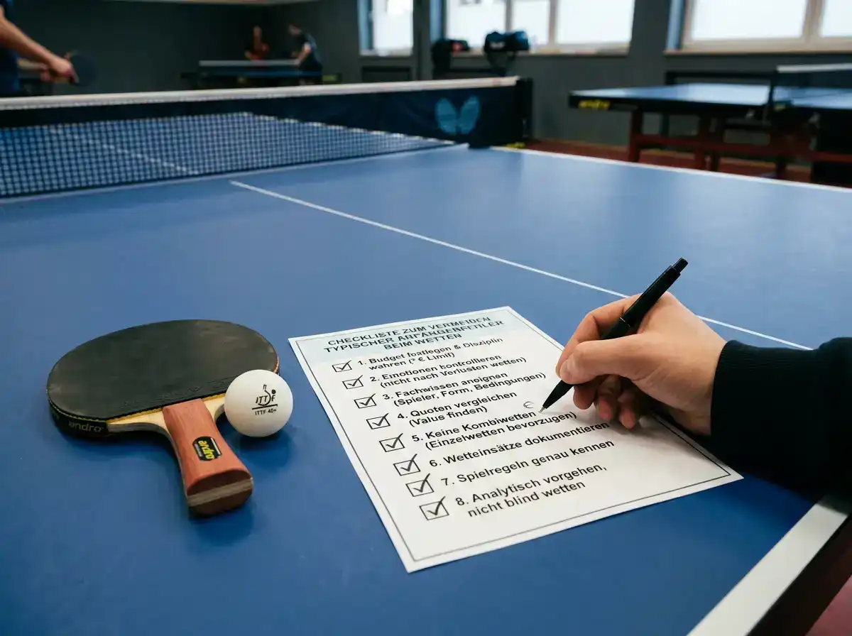 Checkliste zum Vermeiden typischer Anfängerfehler beim Wetten