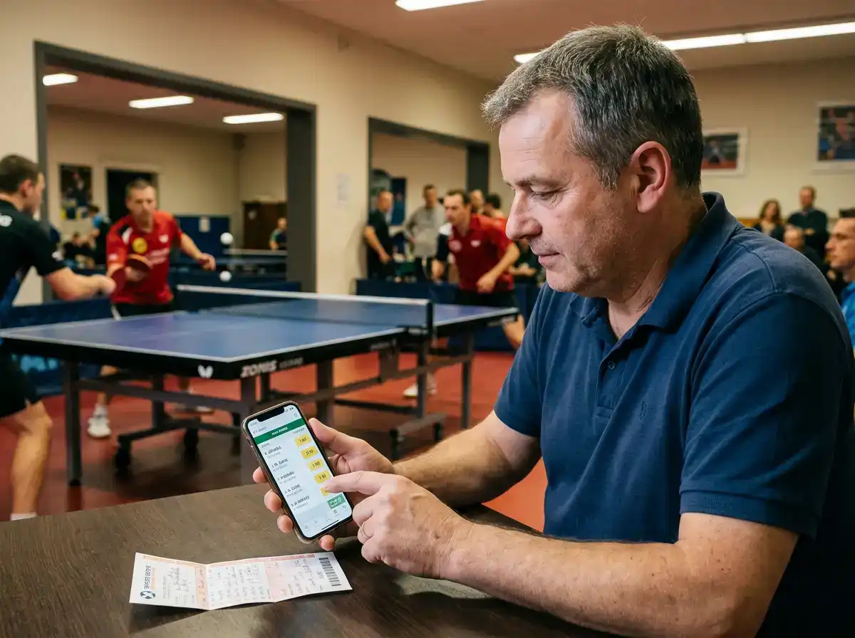 Auswahl der besten verfügbaren Quote für eine Tischtennis-Wette