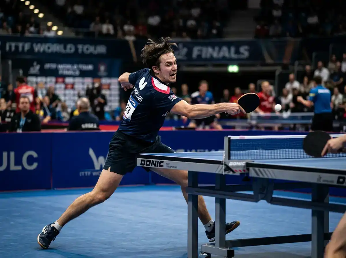 Gegenüberstellung von ruhiger Pre-Match-Analyse und schneller Live-Reaktion beim Tischtennis