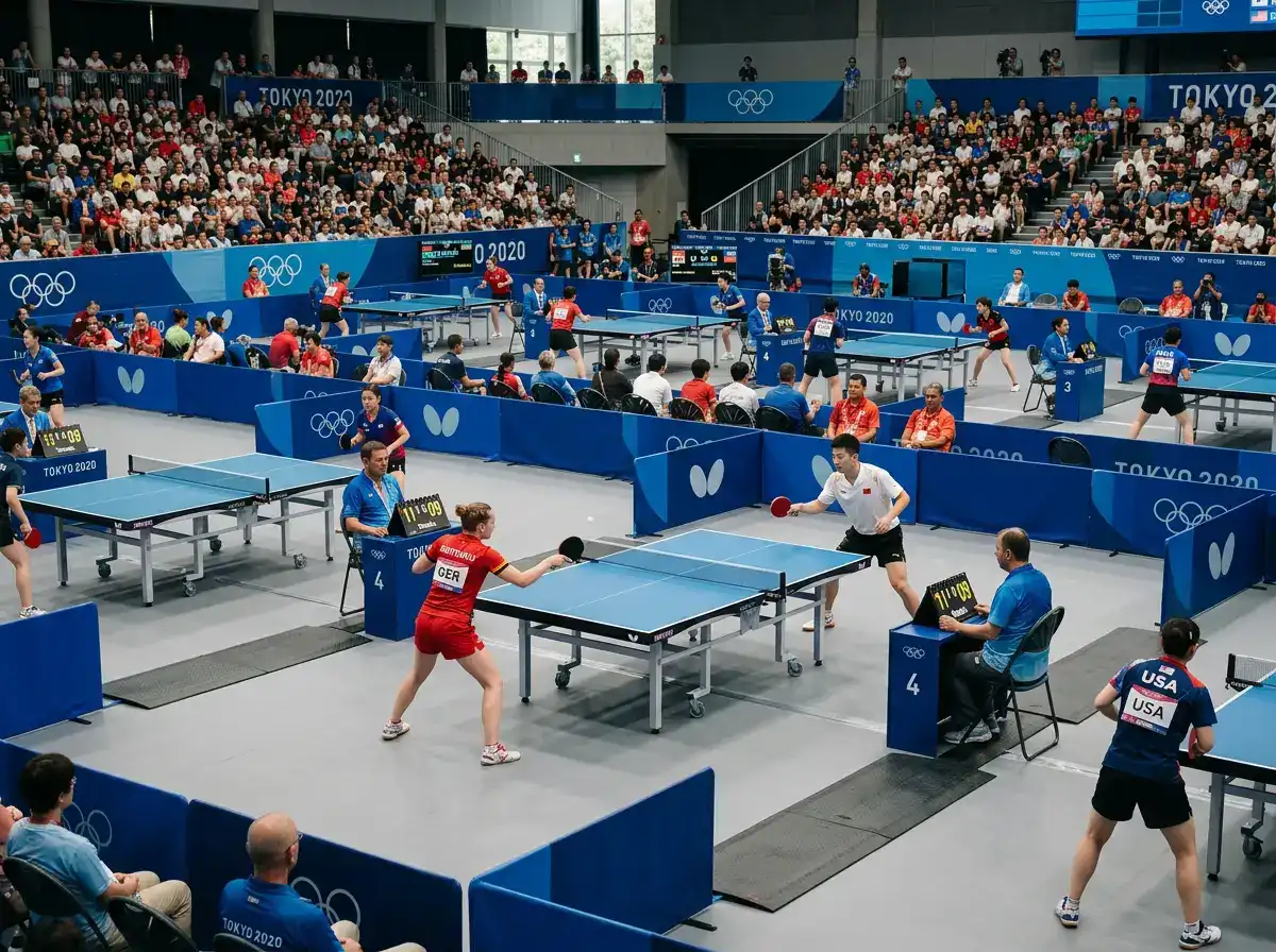 Übersicht der olympischen Tischtennis-Wettbewerbe