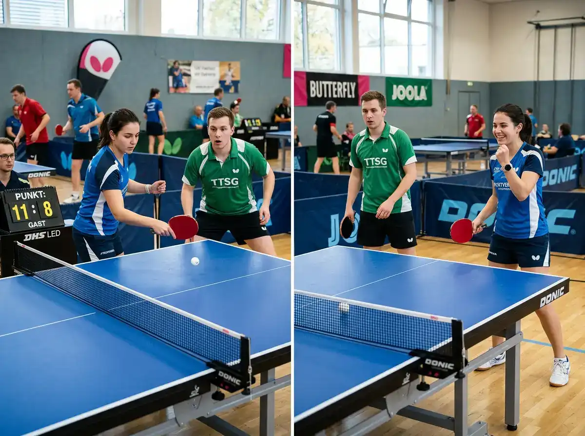 Unterschied zwischen Punkte- und Satzlinie im Tischtennis