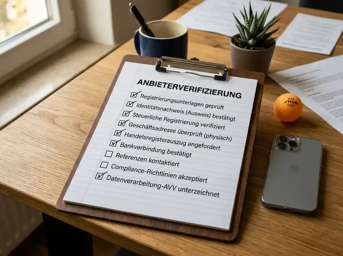 Checkliste zur Pruefung eines neuen Tischtennis-Wettanbieters vor der ersten Einzahlung