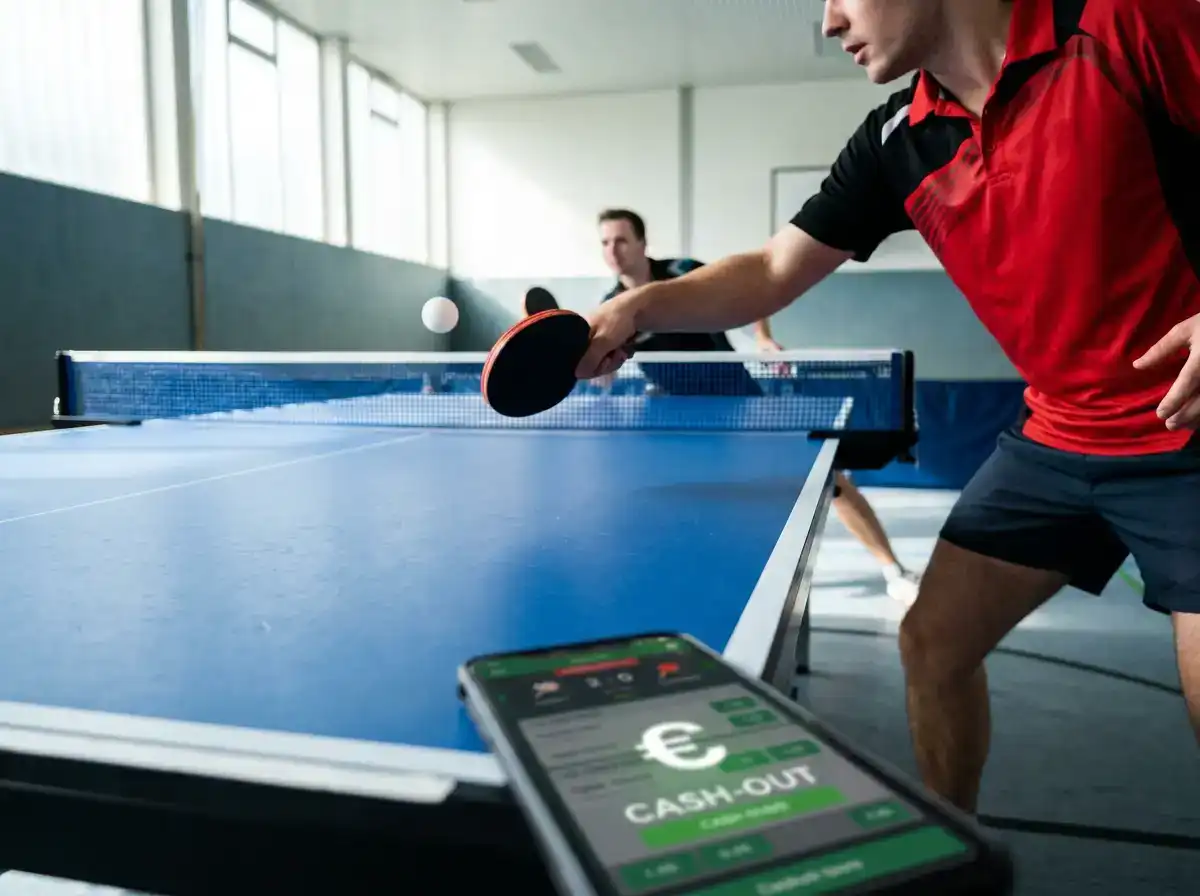 Teil-Cashout sichert einen Teil der Tischtennis-Wette ab