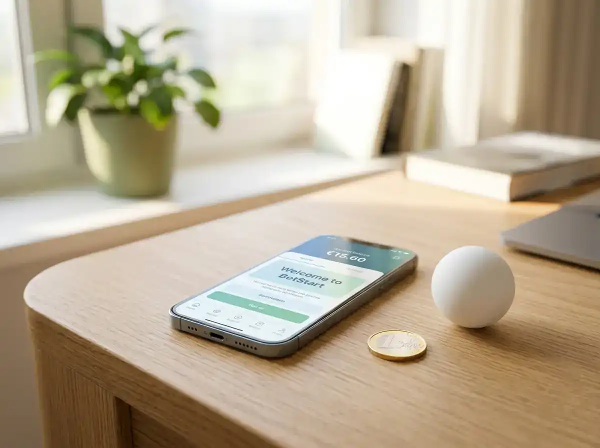 Smartphone mit Wettkonto als Symbol für einen günstigen Wetteinstieg